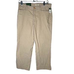 Eddie Bauer BNWT Khaki Colored Vashon Fit Corduroy Capris / Size 8